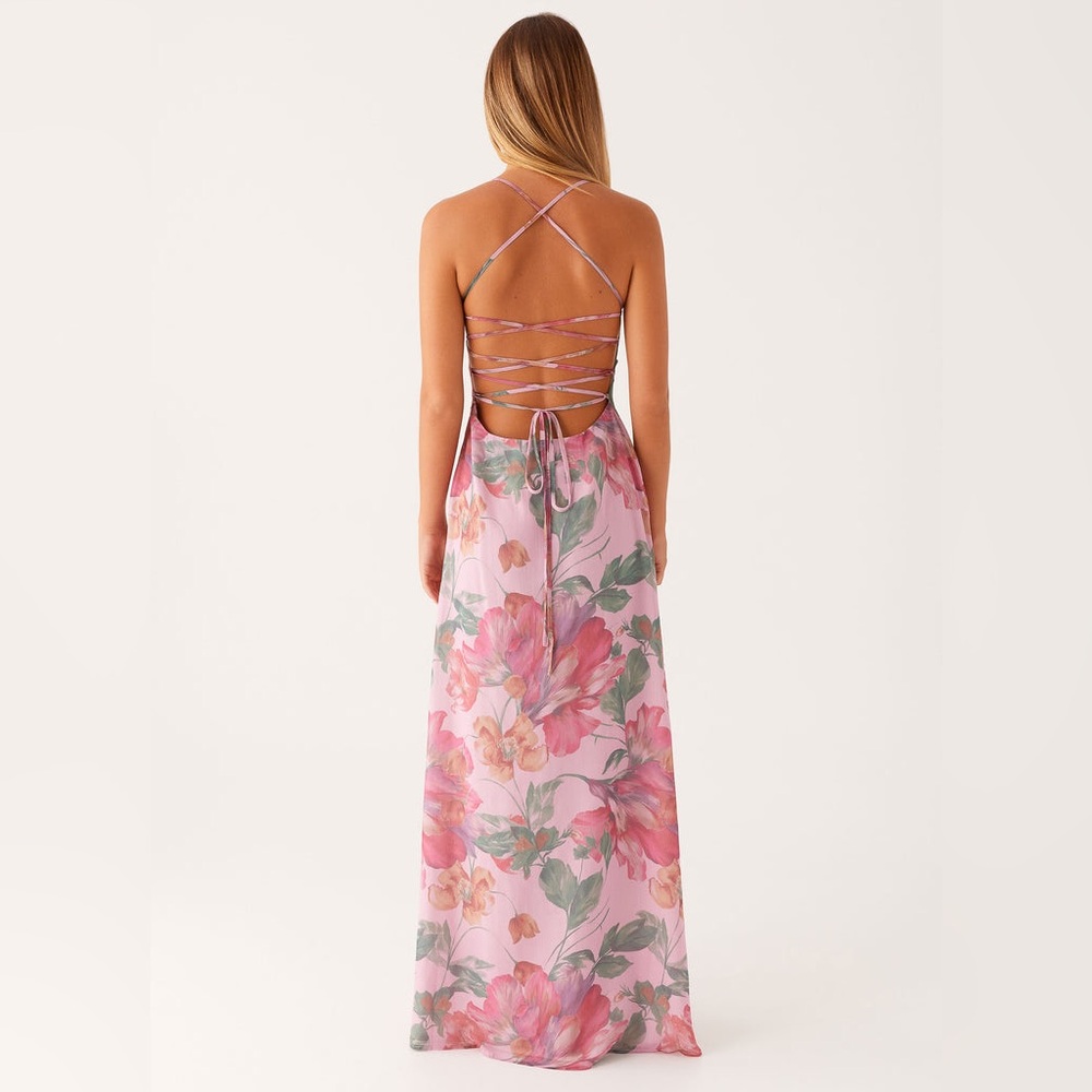 Beautiful Peppermayo floral spaghetti strap back tie maxi dress new with tag - Picture 3 of 8